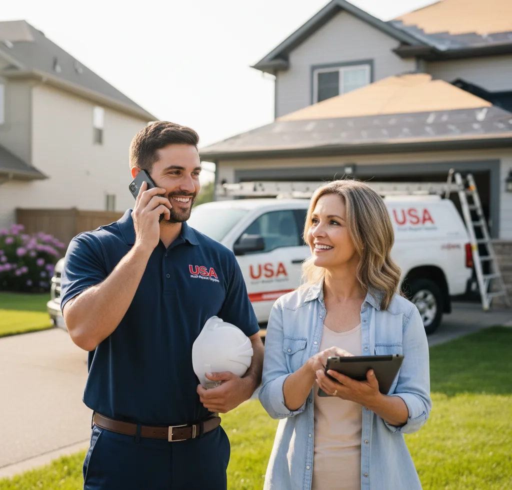 USA Roof Repair Experts customer support in Weed